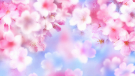 Pink Mania - tiny, blue background, pink, flowers, cute