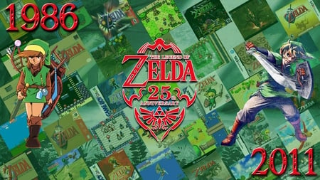 Zelda 25th Anniversary Poster - link, game, nintendo, zelda