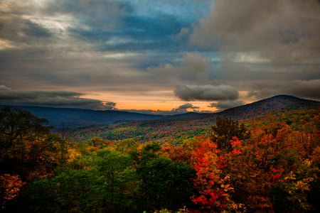 mountains in autumn - fall, colorful, nature, autumn, photography, beauty