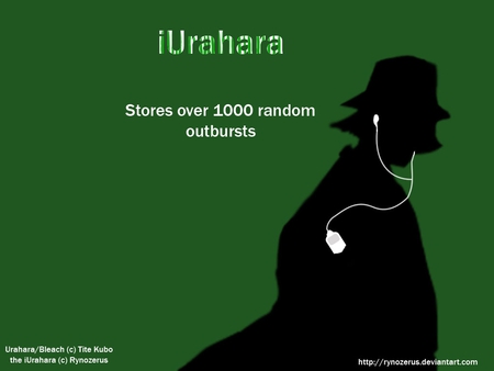 iUrahara - parody, bleach, anime, urahara, random, green, ipod, funny