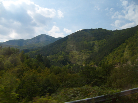 Rhodopy - forest, beautiful, photo, sky, sunny, clouds, photography, trees, nature, mountain, bulgaria, green