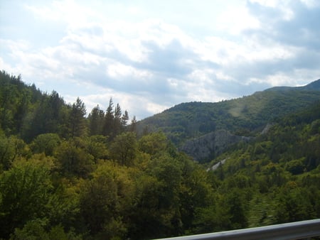 Rhodopy - forest, beautiful, photo, sun, mountai, sky, clouds, photography, trees, nature, bulgaria, green