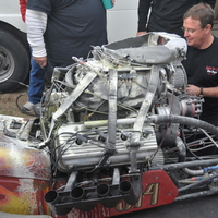 Nostalgic Front engine top fuel dragster