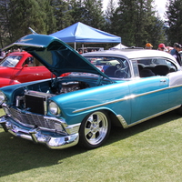 1957 Chevrolet at the Radium Hot Springs car show 64