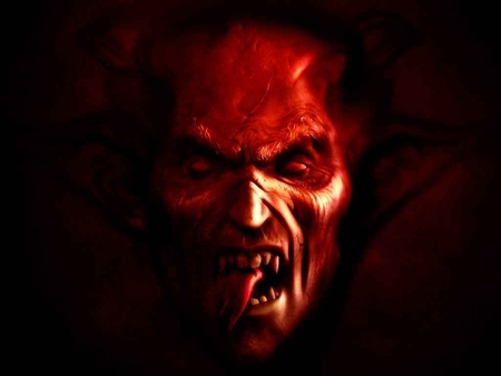 Scary Ghoulish Vampire Monster - halloween, scary, goulish, monster, spooky