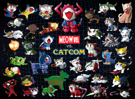 Meowval vs Catcom - marvel, mvc3, capcom, marvel vs capcom, mvc