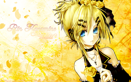 Rin Kagamine - women, anime, vocaloid, rin kagamine