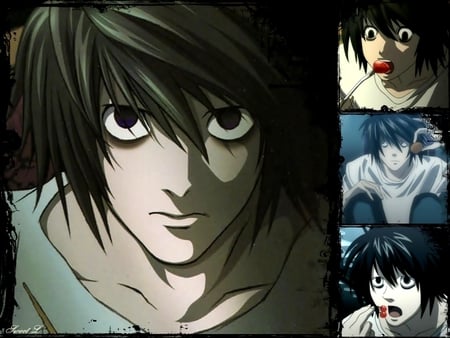 L/Ryuuzaki - anime, sweet, l, death note