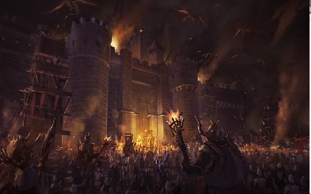 Battle of the Dark Legion - castle age, battle, attack, castle