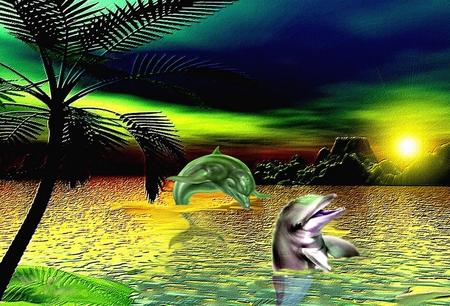 PARADISE - nature, dream, 2012, dolphin