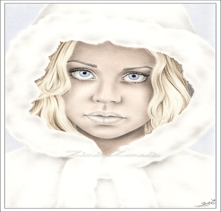 Winter Beauty - girl, fantasy, seasons, winter