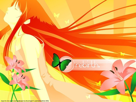 Rebirth - women, anime, saya no uta, nitroplus