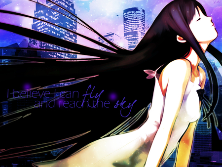 I Can Fly - saya no uta, anime, women, nitroplus