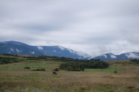 blue maountains - nature, cloudy, mountain, pick