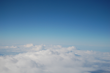 up in the sky - cloud, plane, blue, sky