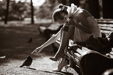 DIALOGUE - moments, photography, bw, woman