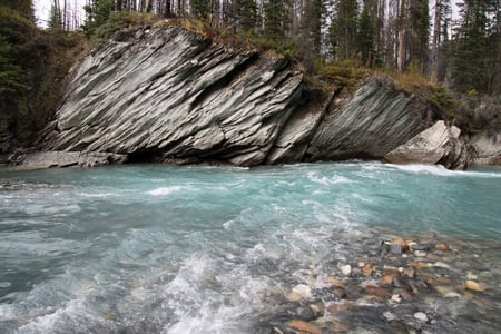 Rivers in British Columbia - Canada - trees, Nature, rivers, green, photography, Blue, rocks