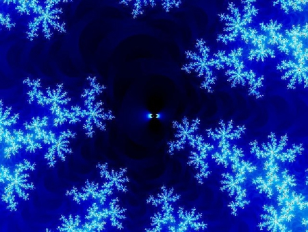 Winter Eclipse - nature, abstract, 3d and cg, snow, winter