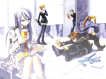 Chrome Shelled Regios - relax, anime, chrome shelled regios, team, cool, break, rest, felli, warriors