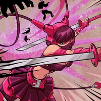 Pink ninja girl