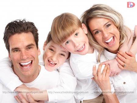 smilley face and family - white, family, smile, 4