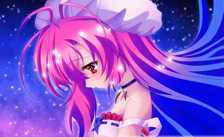 Itsuka Tenma No Kuro Usagi Always Waiting For You - anime, stars, girl, blue