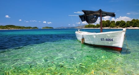 Beach - nature, beach, sea, boat