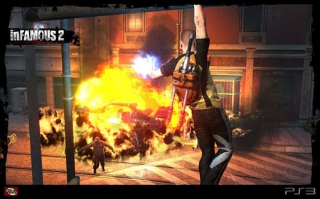 inFamous 2 - ps3, explosion, cole, infamous