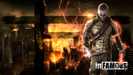 inFamous - cole, evil, video game, infamous