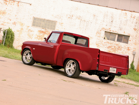 Knocked Down, But Not Out - pickup, 61, red, classic