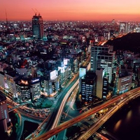 Dusk Tokyo Japan