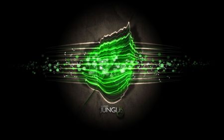 audio jungle! - abstract, green wallpaper, entertainment, cool, fantasy, nature, jungle, 3d, other