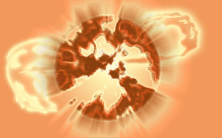 Exploding Sun - orange, exploding, sun