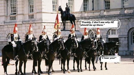 Horses Talk!! - horses, england, horse guard, london, animals, joke