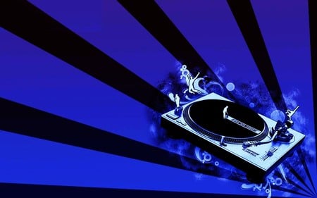 Dj's Turntables - Vector - abstract, blue, dj, vector, cool, turntables, music, purple, awesome, dance