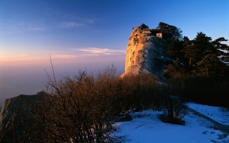 Evening sky - sky, mountain