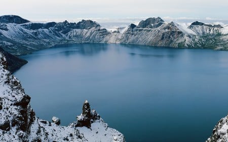 ice lake - ice, mountain