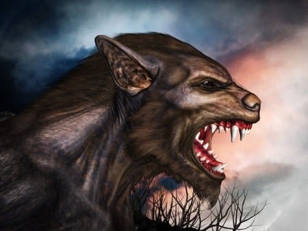 WEREWOLF - werewolf, monster, teeth, ears