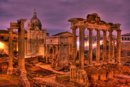 ROMAN RUINS - hdr, roman, buildings, ruins