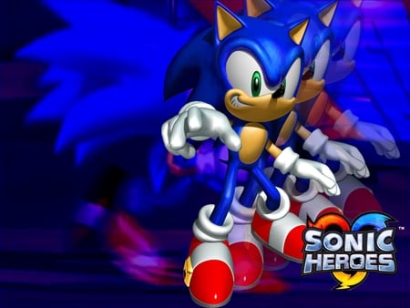 Sonic Heroes: Sonic - team, heroes, fast, sonic