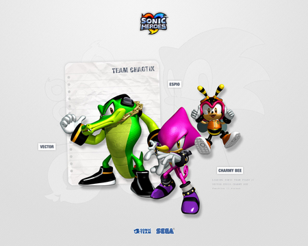 Sonic Heroes:Team Chaotix - bee, vector, charmy, espio