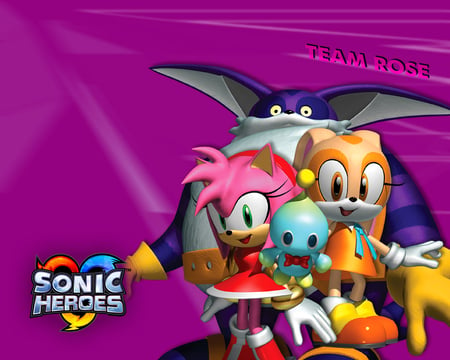 Sonic Heroes: Team Rose - big, cream, rose, amy