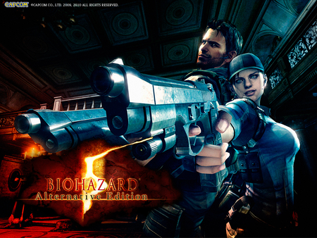 Resident Evil 5 ~ Jill & Chris - resident evil, jill, chris, guns