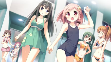 Your diary - your diary, yua, swimsuit, game cg, hirosaki kanade, school swimsuit, kantoku, bikini, ayase sayuki, minagawa yuuhi