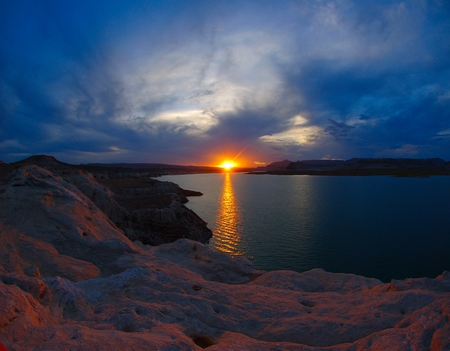 Sunset - nature, lake, sunset, other