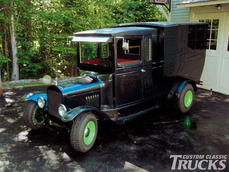 Paddy Wagon - ford, wagon, 1925, green rims