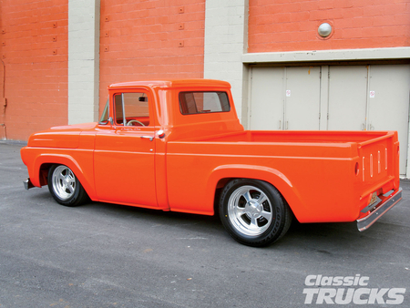 Dad's Daily Driver - 1957, truck, red, classic