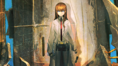 Steins Gate - anime, anime girl, original, long hair, tagme, school girl, stains gate