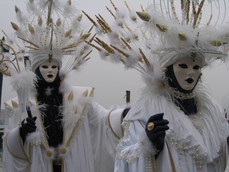 Venizia Carnivale - white, costume, carnivale, venice