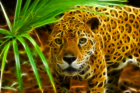 Fractal Jag - animal, fractal, cgi, jaguar